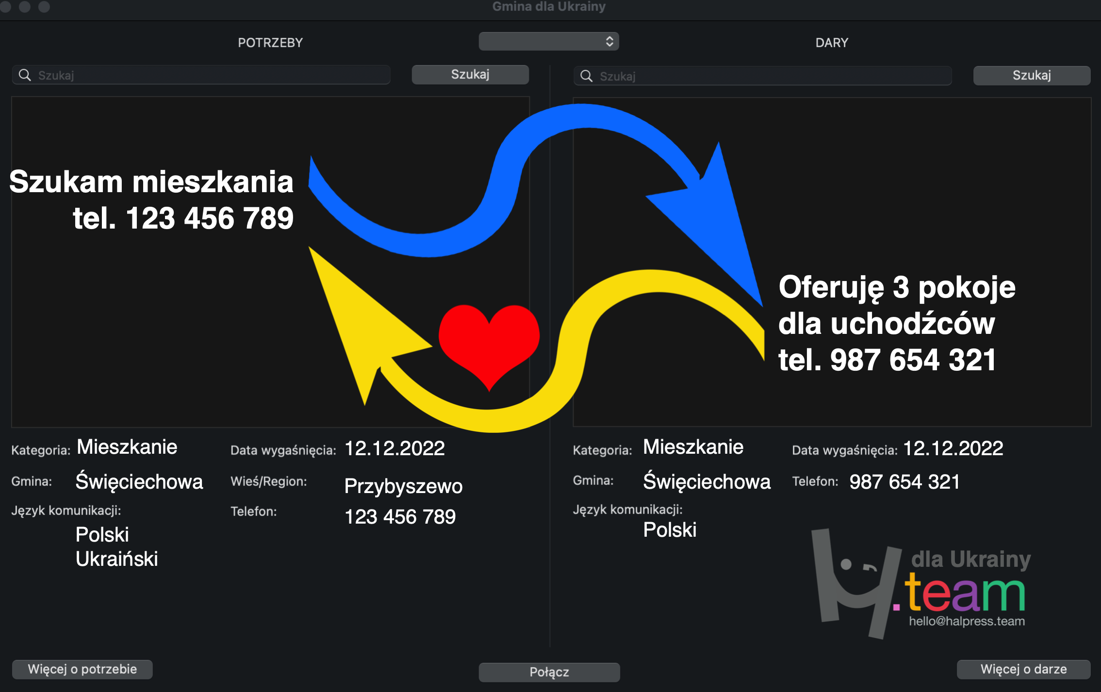 Aplikacja Gmina Dla Ukrainy